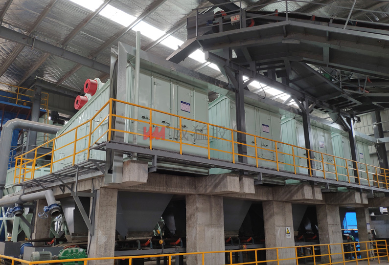 砂石项目散布筛-L使用现场