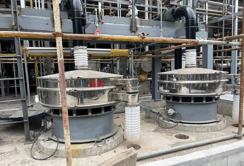 化工行业散布筛使用现场